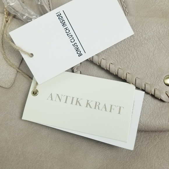 Vegan Leather Antik Kraft Handbag NWT - Picture 3 of 14